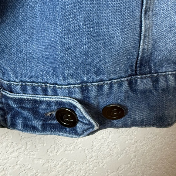 Revolt Tubbo Celestial Moment By the Sea Denim Jacket Full Zip Painted size M - Picture 4 of 13